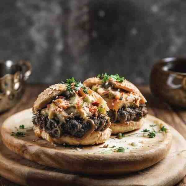 Булочки закусочные с фаршем и грибами